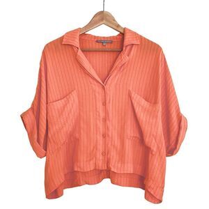 Oliver Bonas Button Down Crop Top